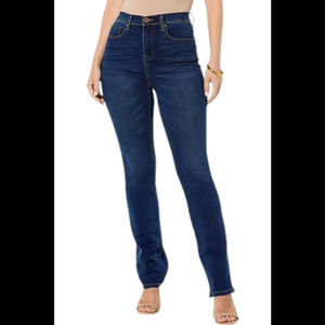 DG2 by Diane Gilman Women's Stretch Bootcut 5 Pocket Jean Indigo - Petite